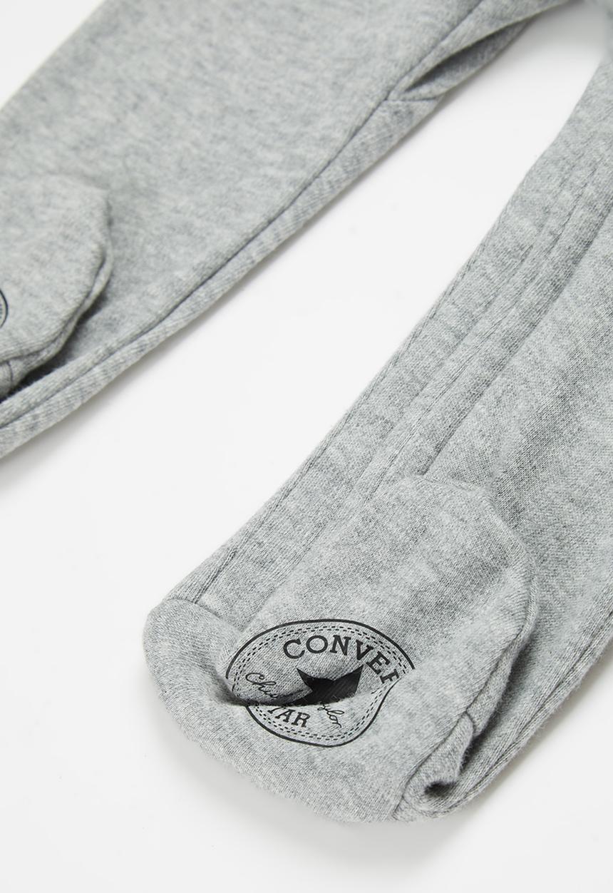 Converse - Cnvb long sleeve footed coverall - grey 