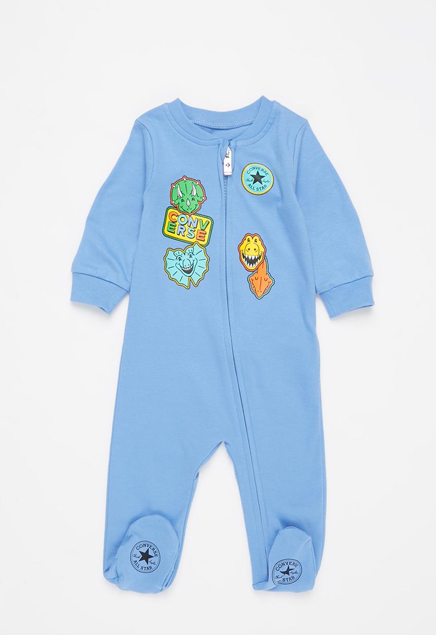 Converse - Cnvb long sleeve footed coverall - blue