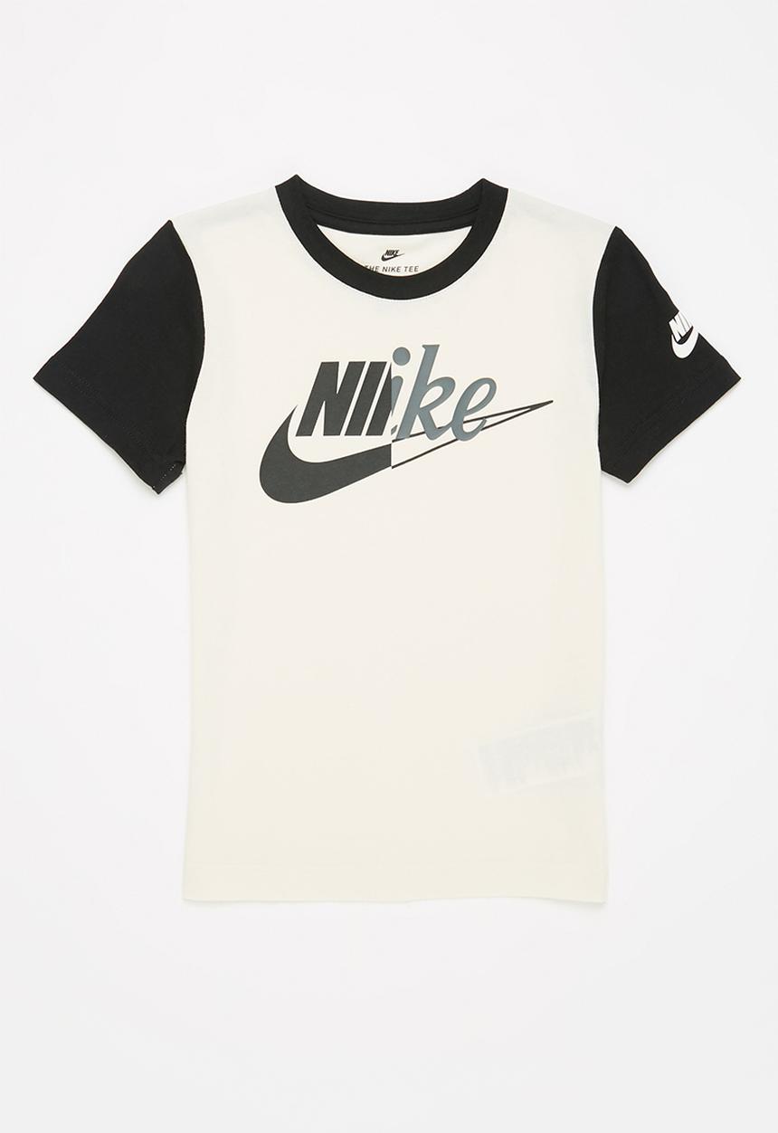 Nike - Nkb nbn colorblock tee - pale ivory & black 