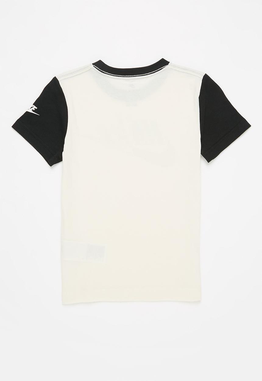 Nike - Nkb nbn colorblock tee - pale ivory & black 