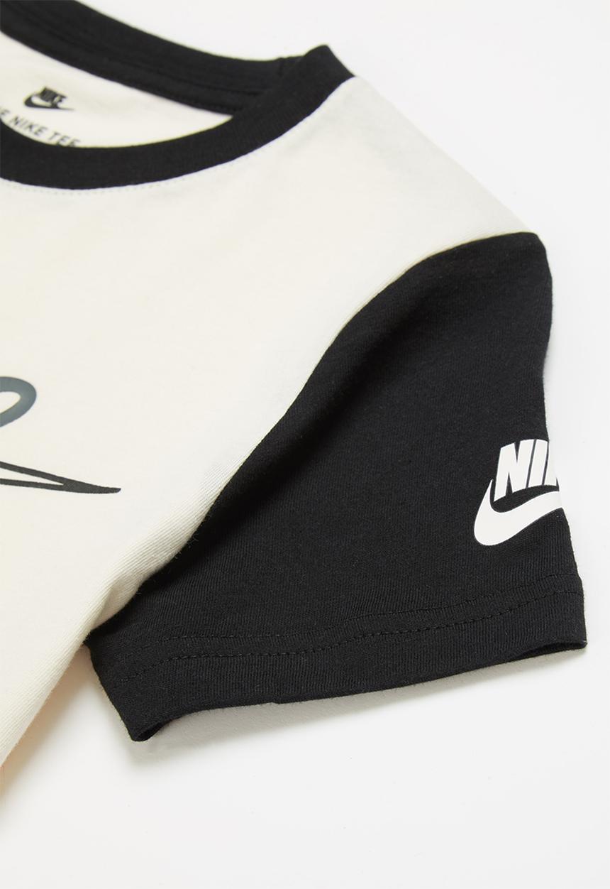 Nike - Nkb nbn colorblock tee - pale ivory & black 