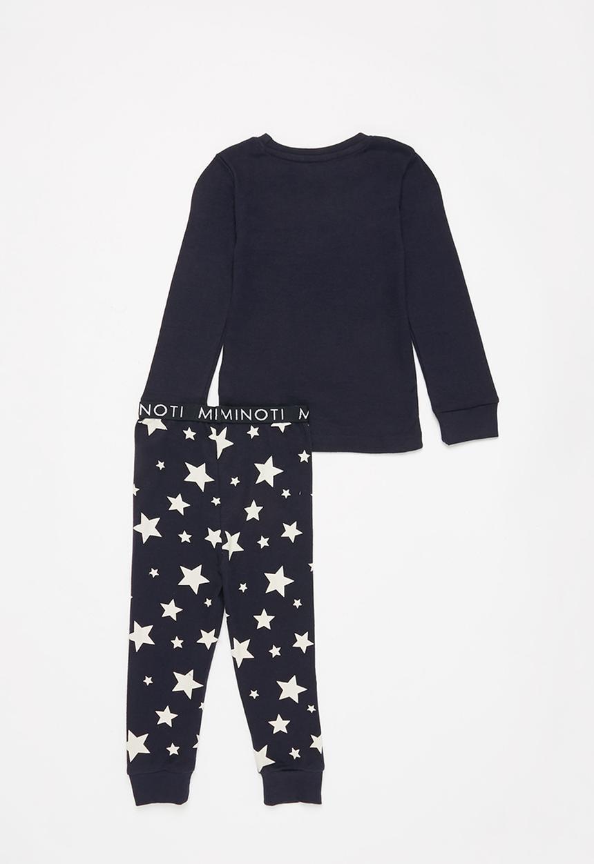 MINOTI - 2-piece i love you to the moon pyjama set - navy