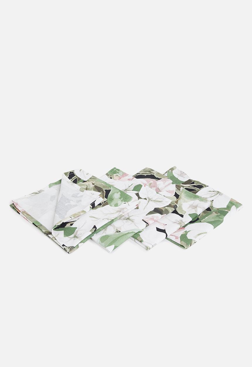 Hertex Haus - Bougainvillea napkin set of 4 - night