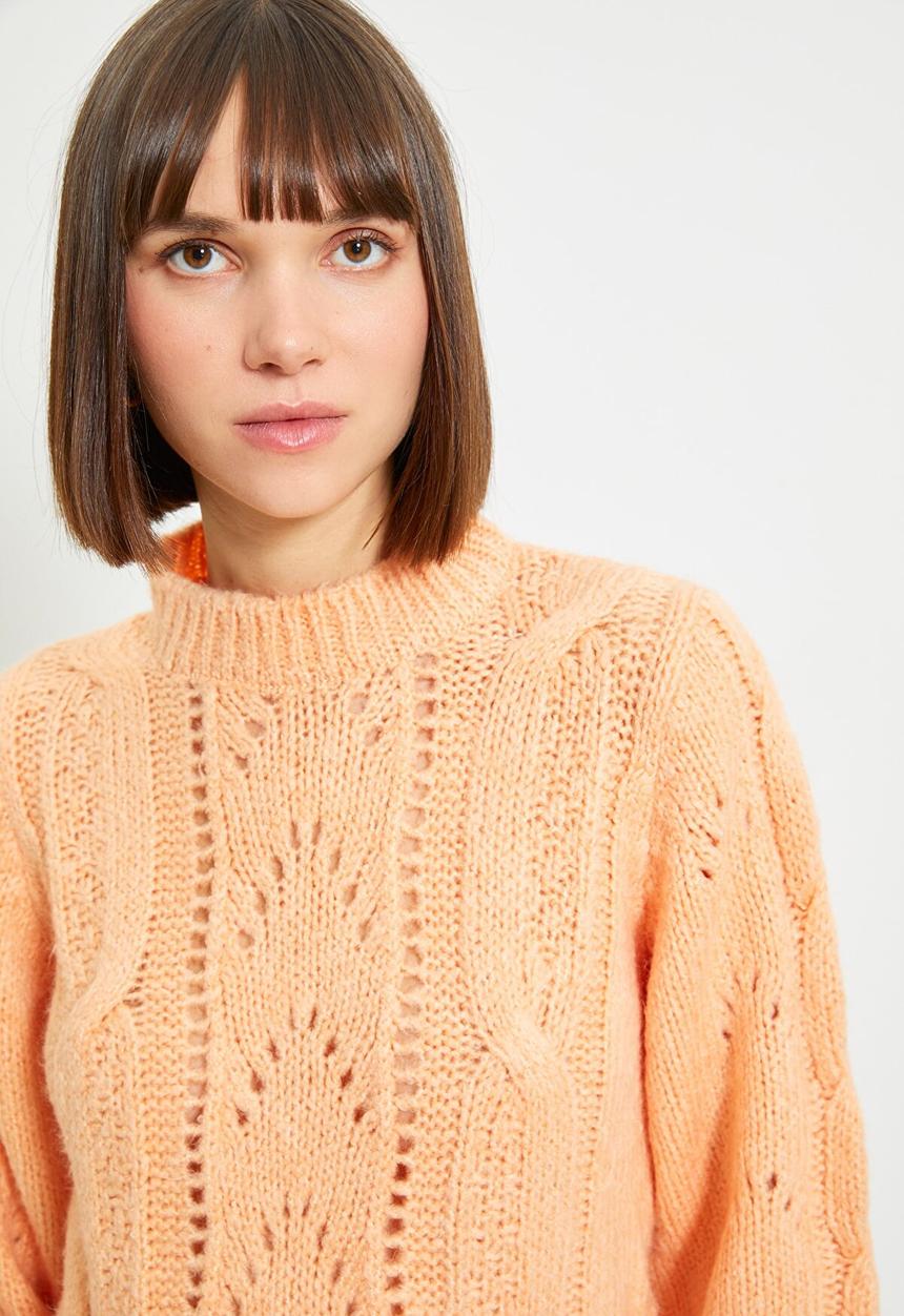 Trendyol - Knit pullover sweater - salmon