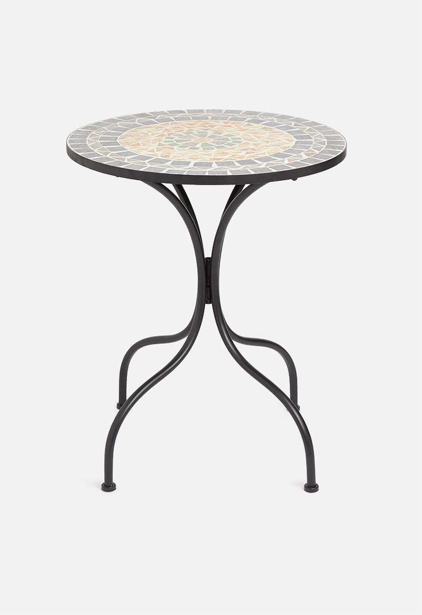 H&S - Mosaic bistro table - black