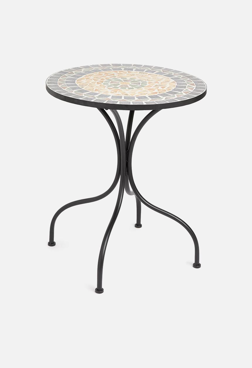 H&S - Mosaic bistro table - black