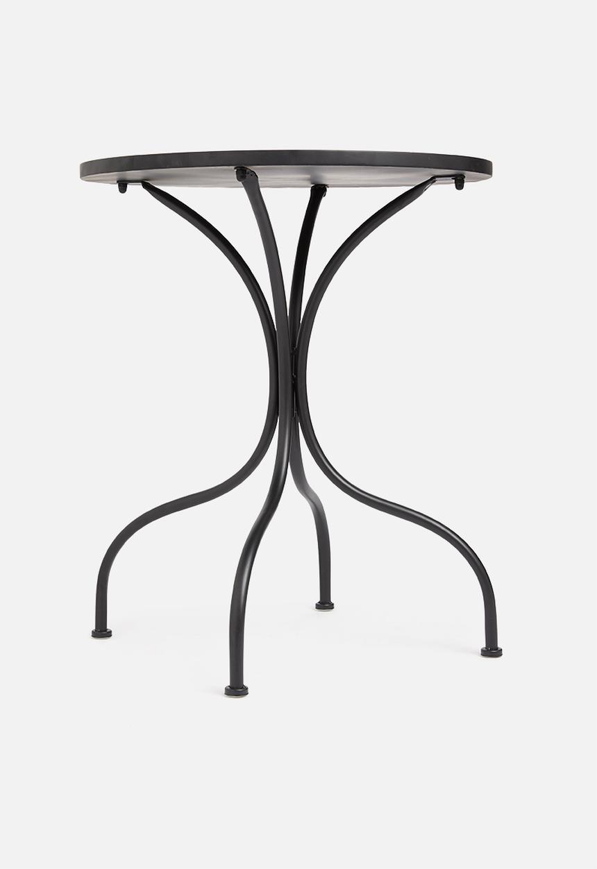 H&S - Mosaic bistro table - black