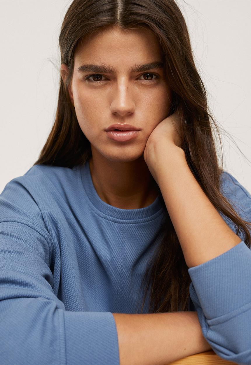 MANGO - Sweatshirt amelie - medium blue
