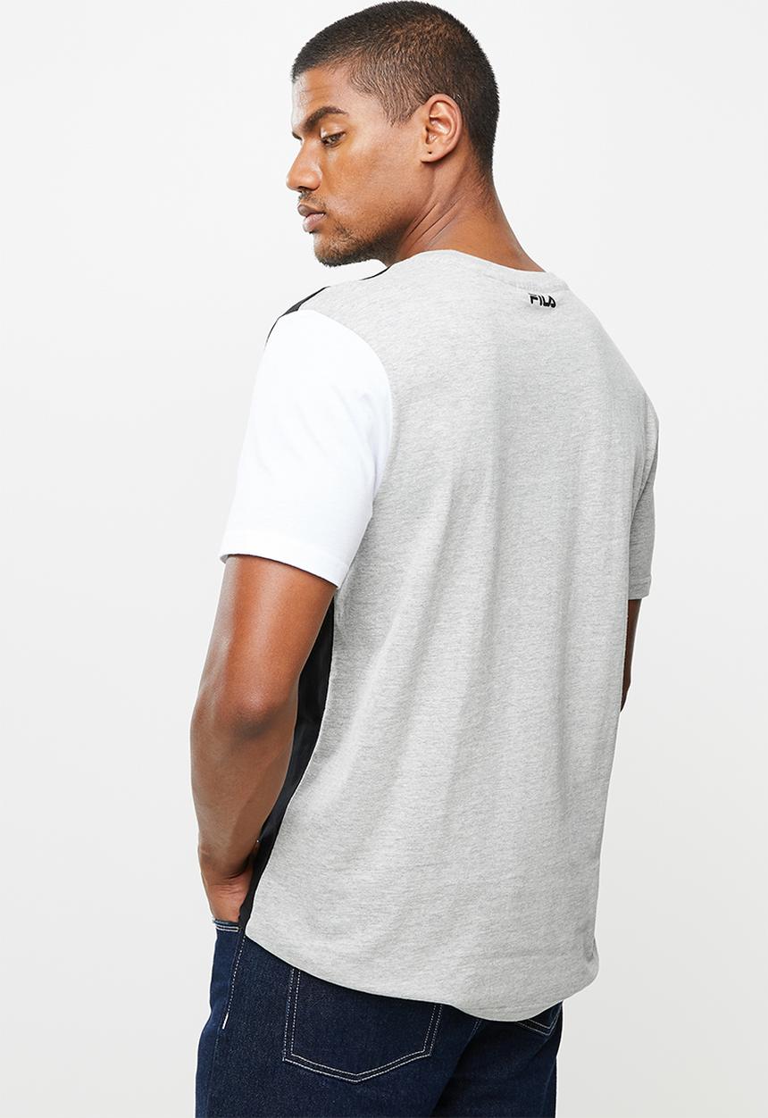 FILA - Nixon short sleeve tee - grey mel/black/white