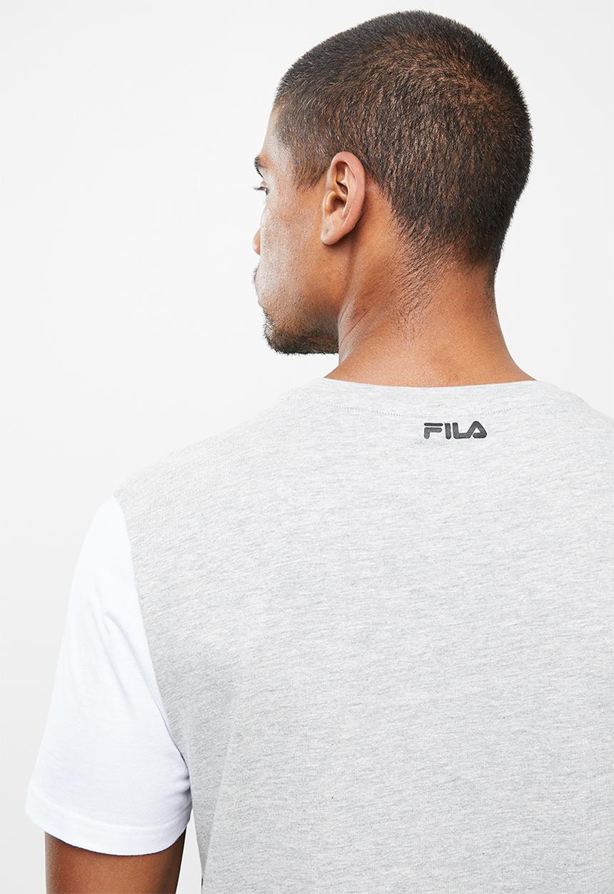 FILA - Nixon short sleeve tee - grey mel/black/white