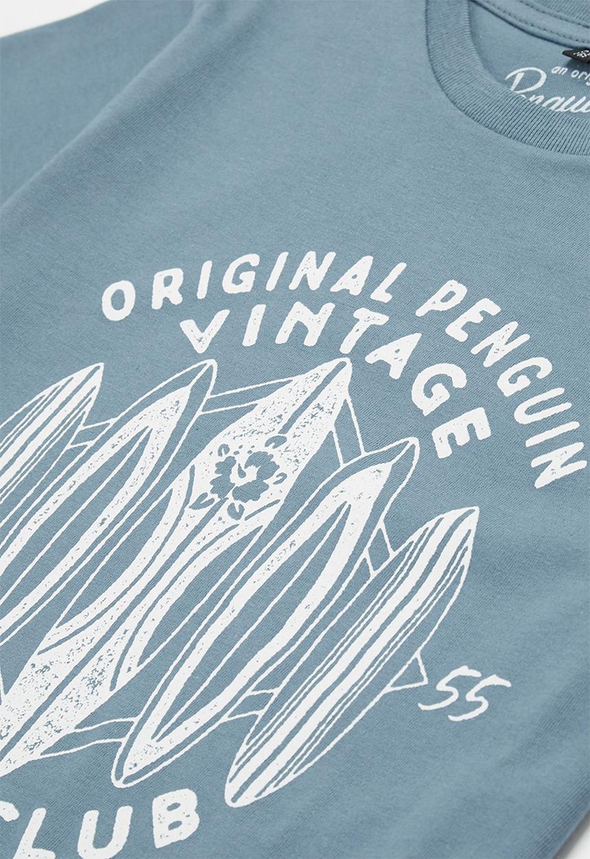 Original Penguin - Vintage surf tee - blue
