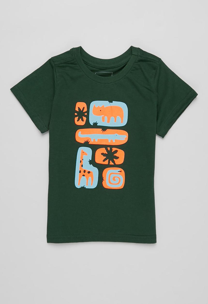 Pop Candy - Boys 2 pack graphic t-shirt - green & white