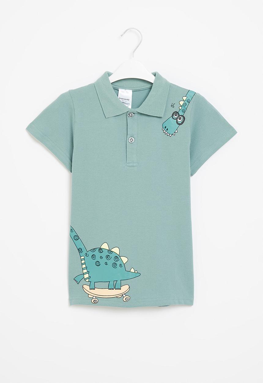 Pop Candy - Boys short sleeve golfer - blue