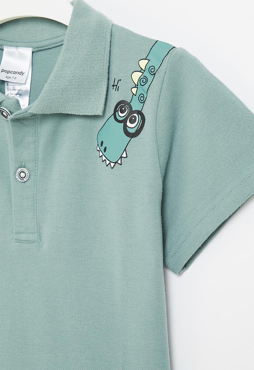 Pop Candy - Boys short sleeve golfer - blue