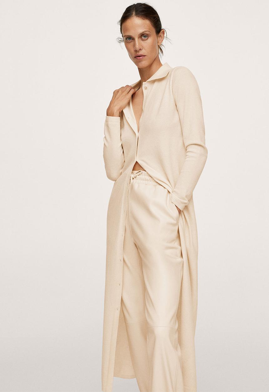 MANGO - Cardigan clara - light pastel yellow