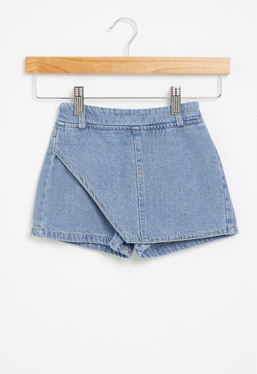 Pop Candy - Girls asymmetric skirt - blue