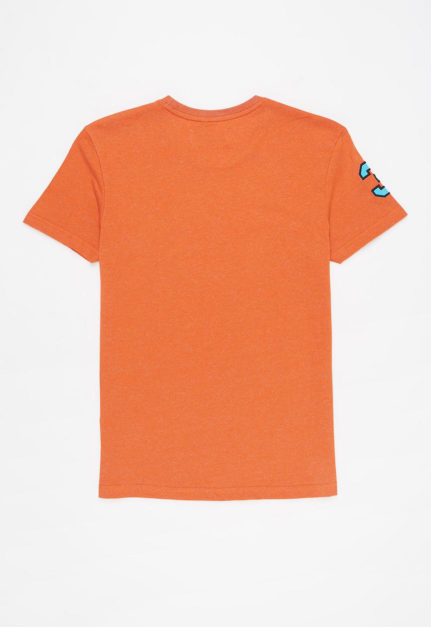 POLO - Boys pjc hawke space dye tee - orange