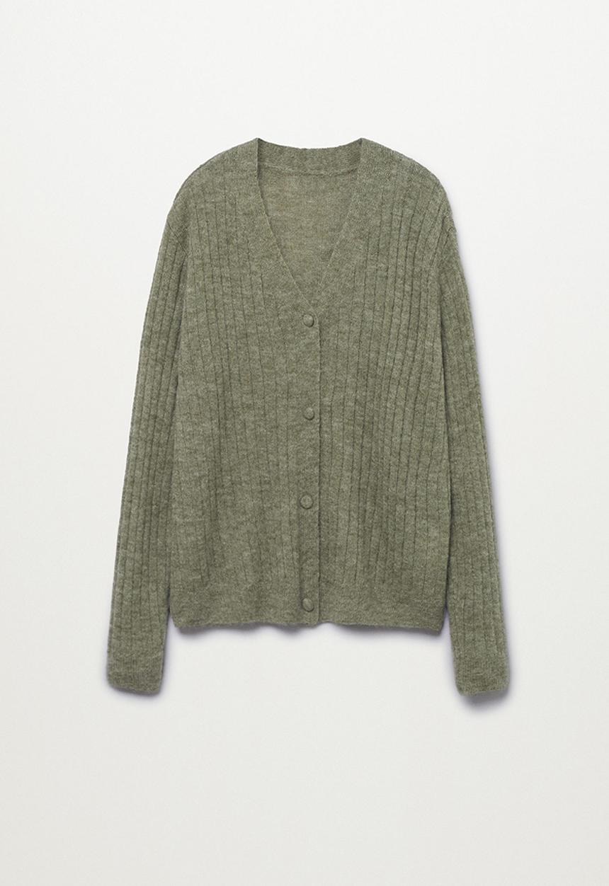 MANGO - Plus cardigan parton - medium green