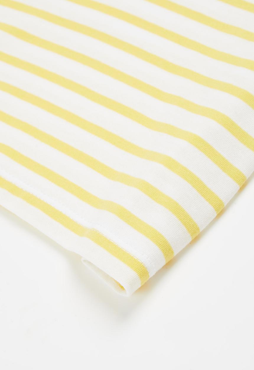 POLO - Girls Kim striped printed tee - yellow
