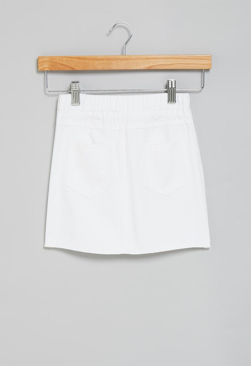 Pop Candy - Skirt with pockets - white