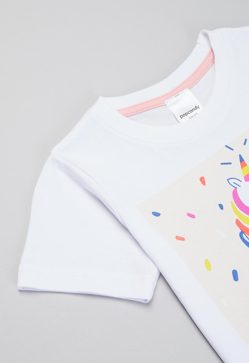 Pop Candy - Girls unicorn powers tee - white