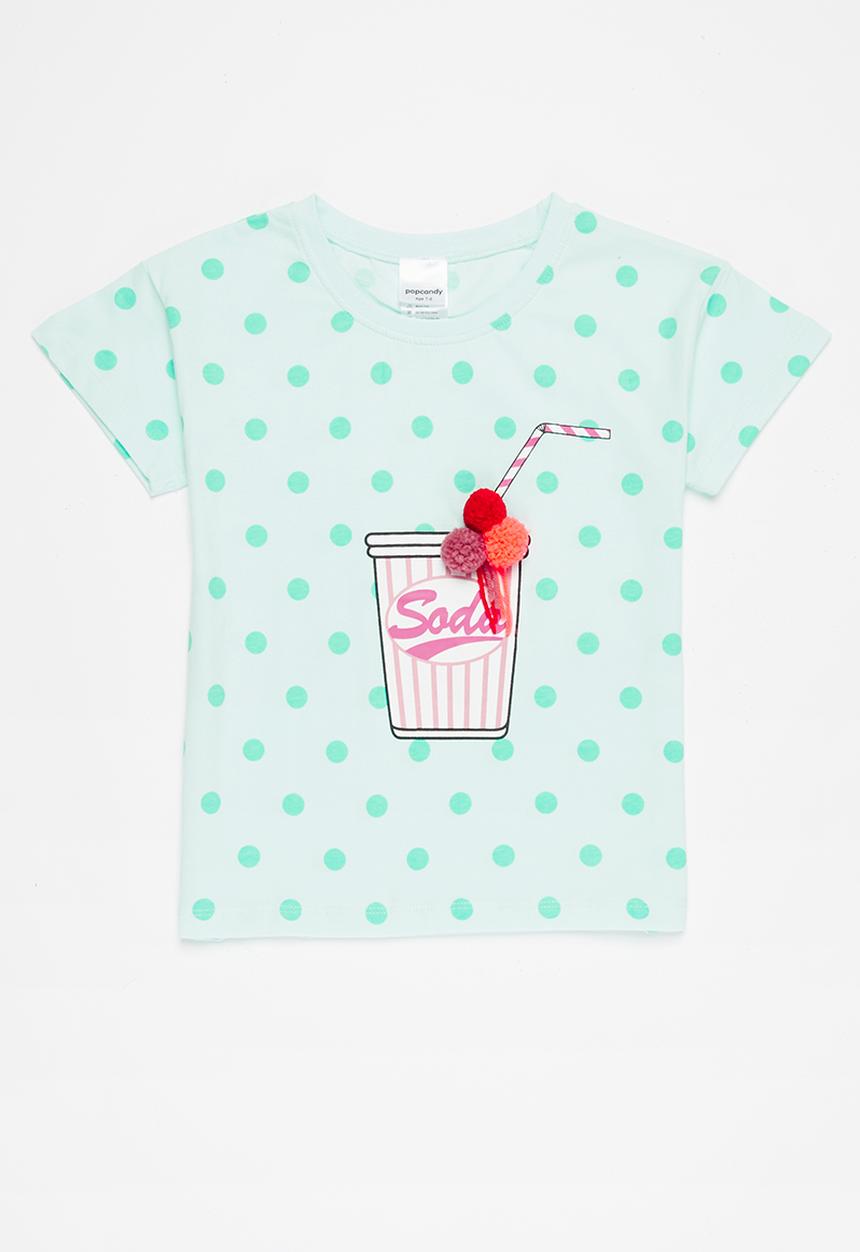 Pop Candy - Girls soda tee - light green