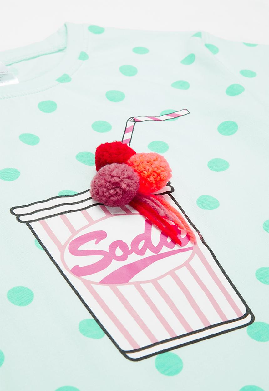 Pop Candy - Girls soda tee - light green