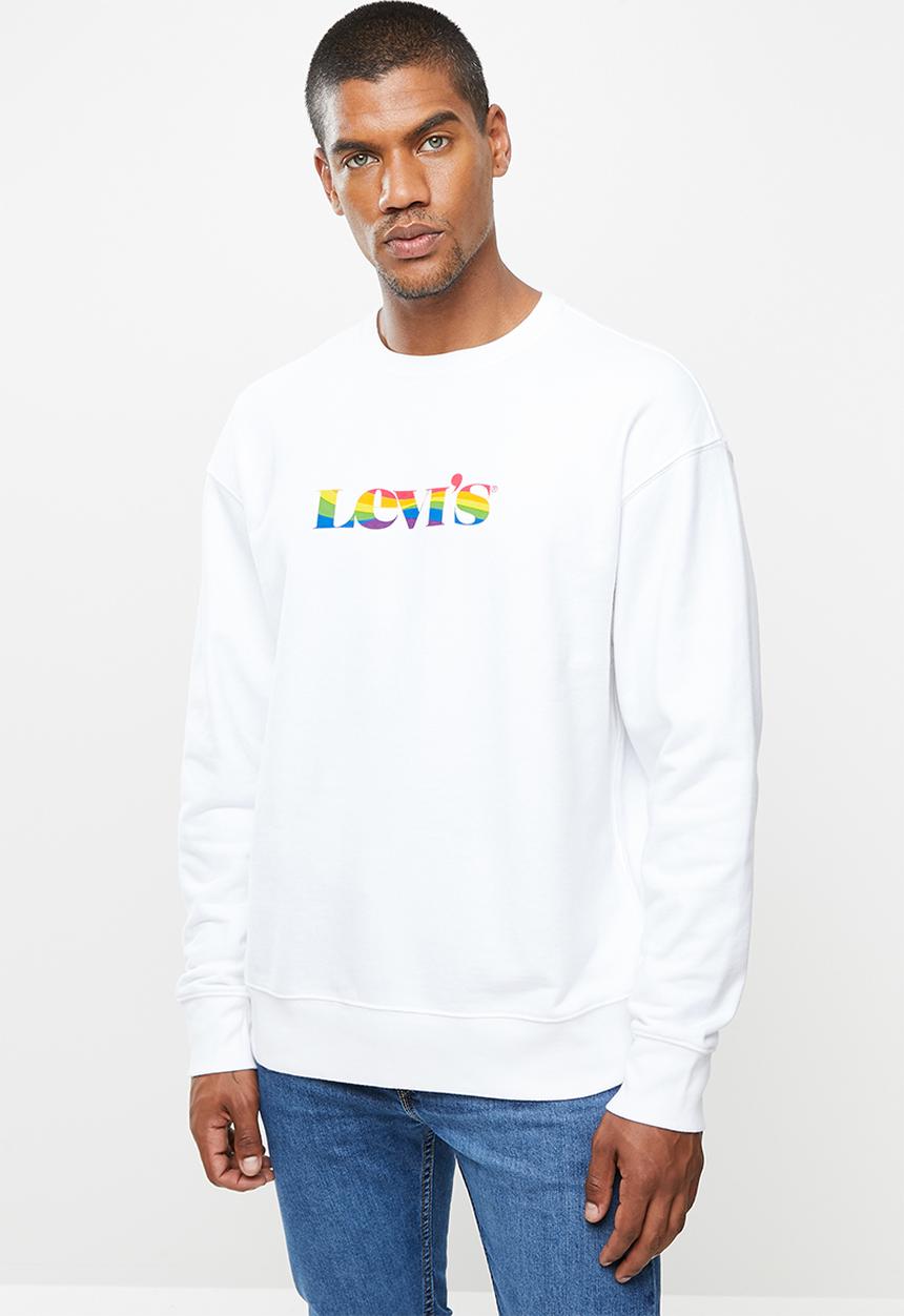 Levi’s® - Relaxd graphic crew pride logo crew - white