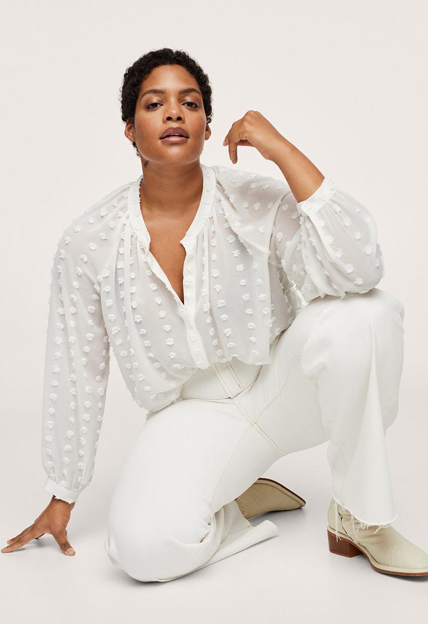 MANGO - Plus blouse emma1 - white