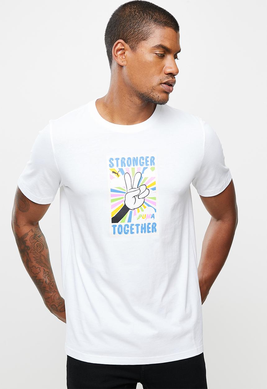 PUMA - Graphic tee sustainability - puma white-1
