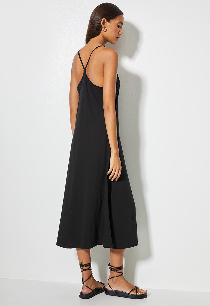 Superbalist - Strappy knit trapeze - black