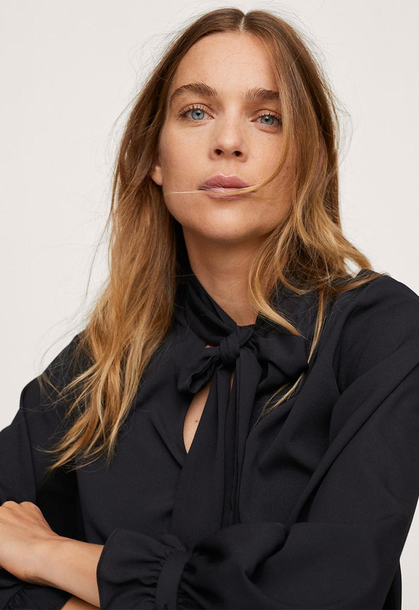 MANGO - Blouse fire - black