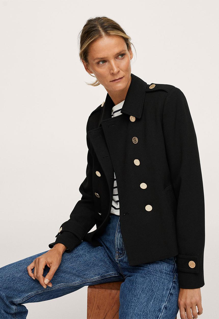 MANGO - Jacket bombonet - black