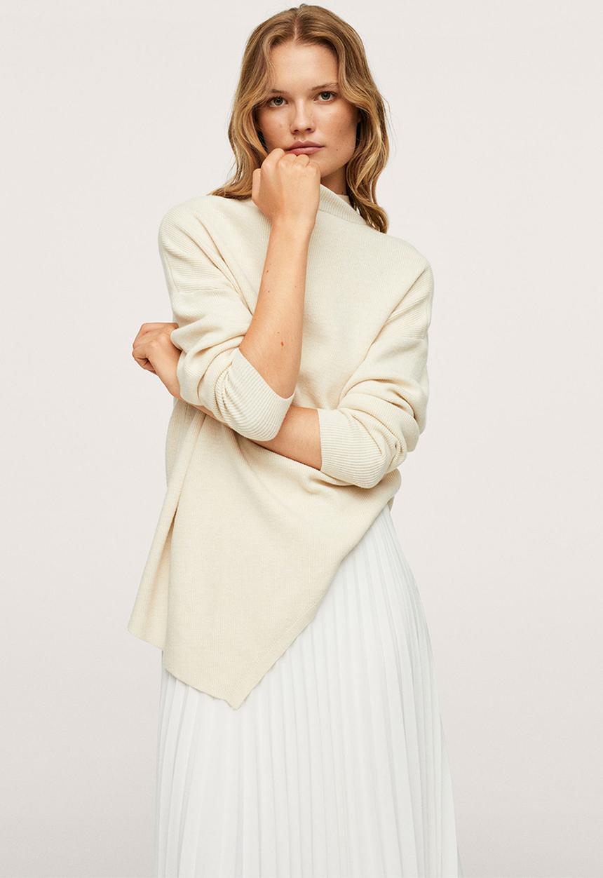 MANGO - Skirt mara - light beige