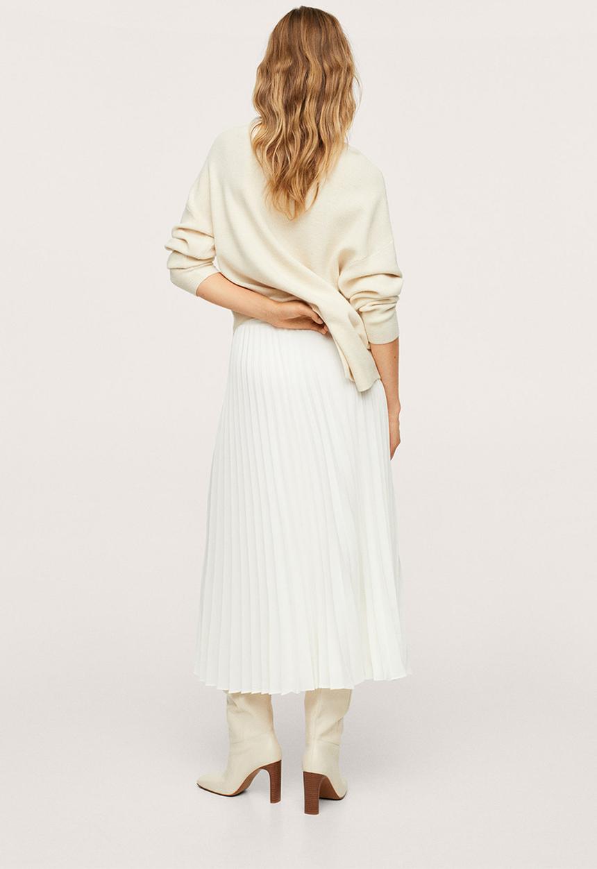 MANGO - Skirt mara - light beige