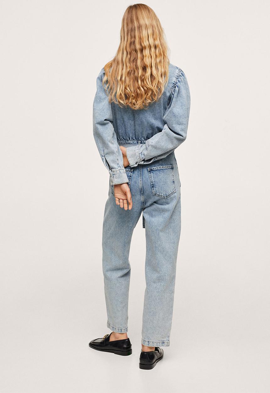 MANGO - One-piece suit lola - open blue