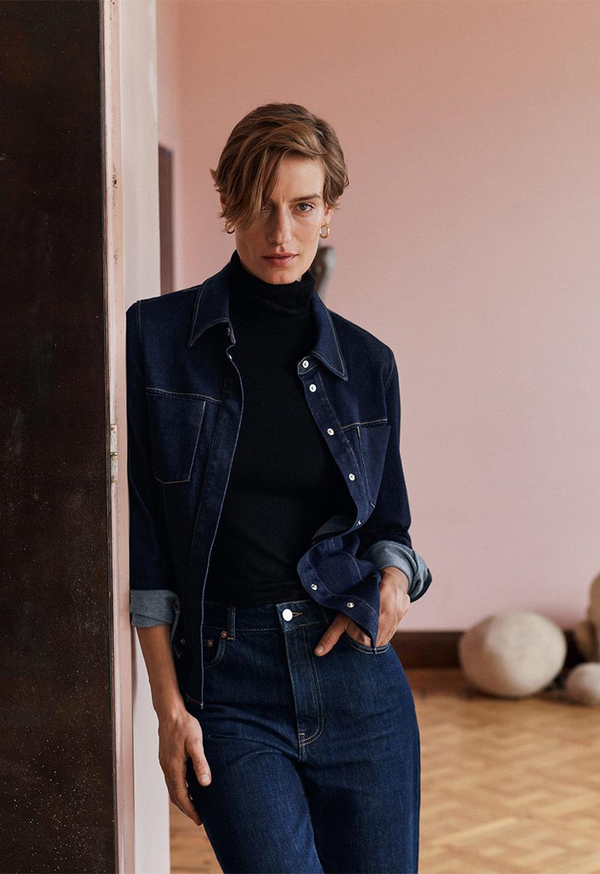 MANGO - Shirt iggy - open blue