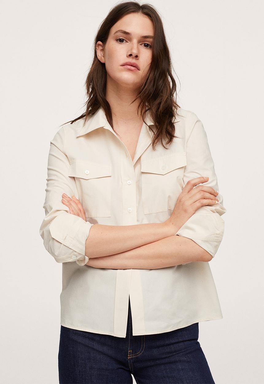 MANGO - Shirt paris - natural