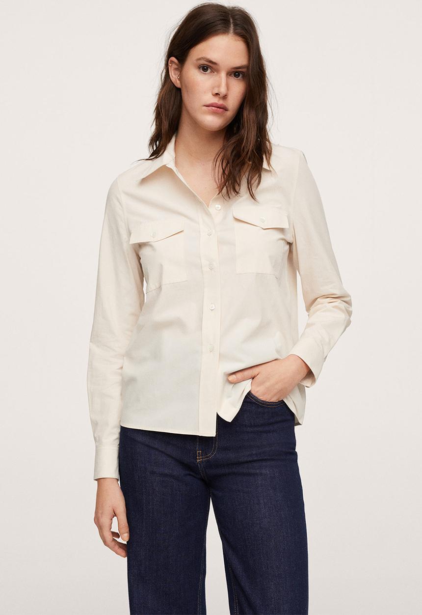 MANGO - Shirt paris - natural