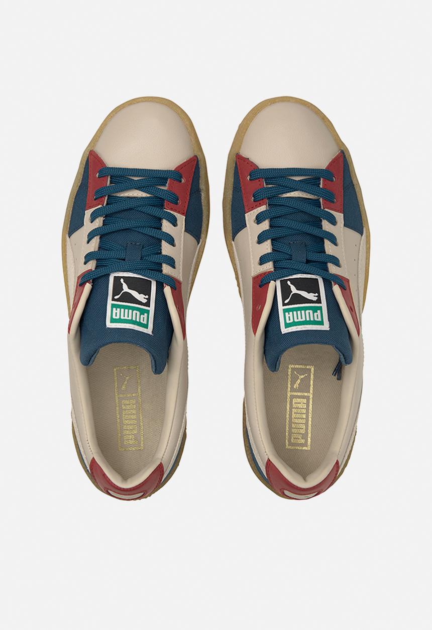 PUMA - Suede crepe patch - peyote-intense blue-intense red