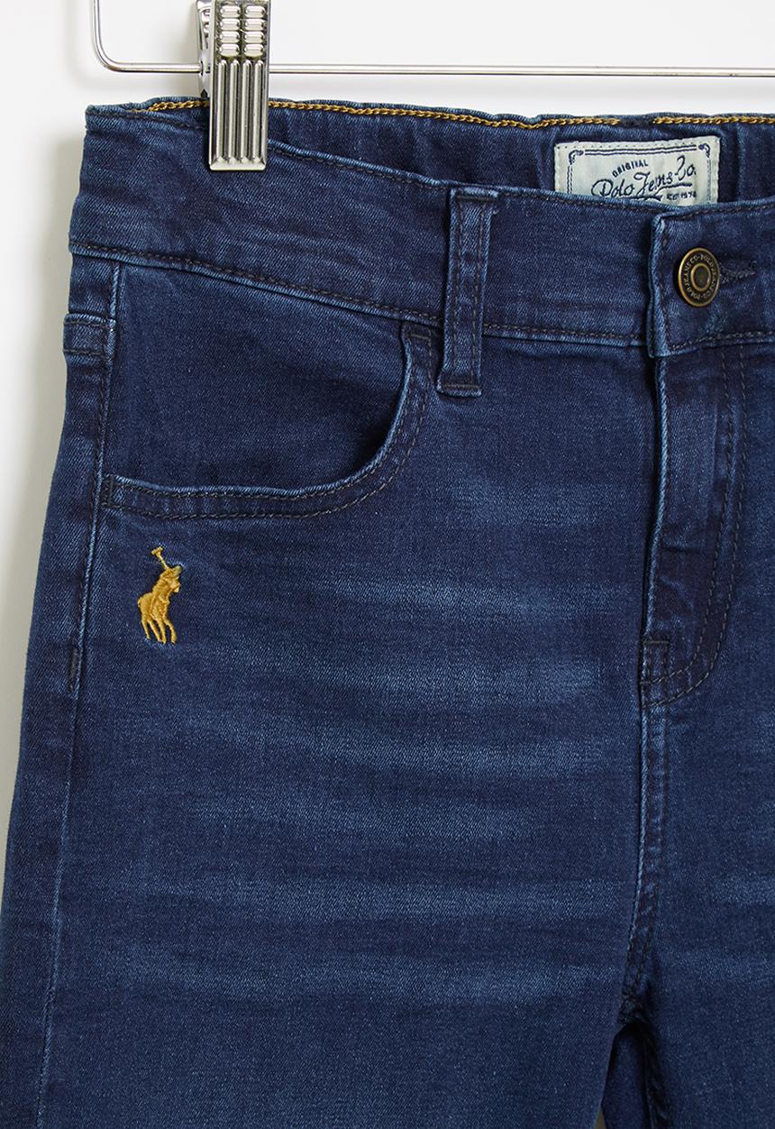 POLO - Boys pjc elliot printed slim fit jean - dark blue 