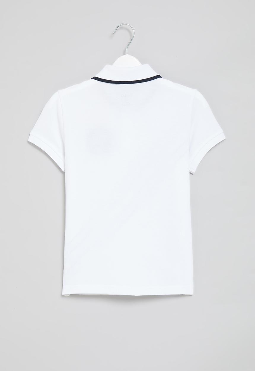 POLO - Boys layton cut & sew golfer - white