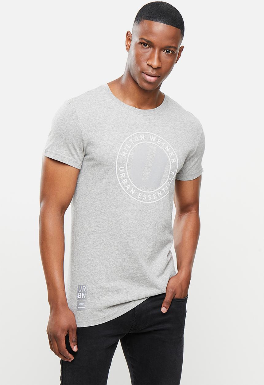 urban° - Urban printed short sleeve t-shirt - grey