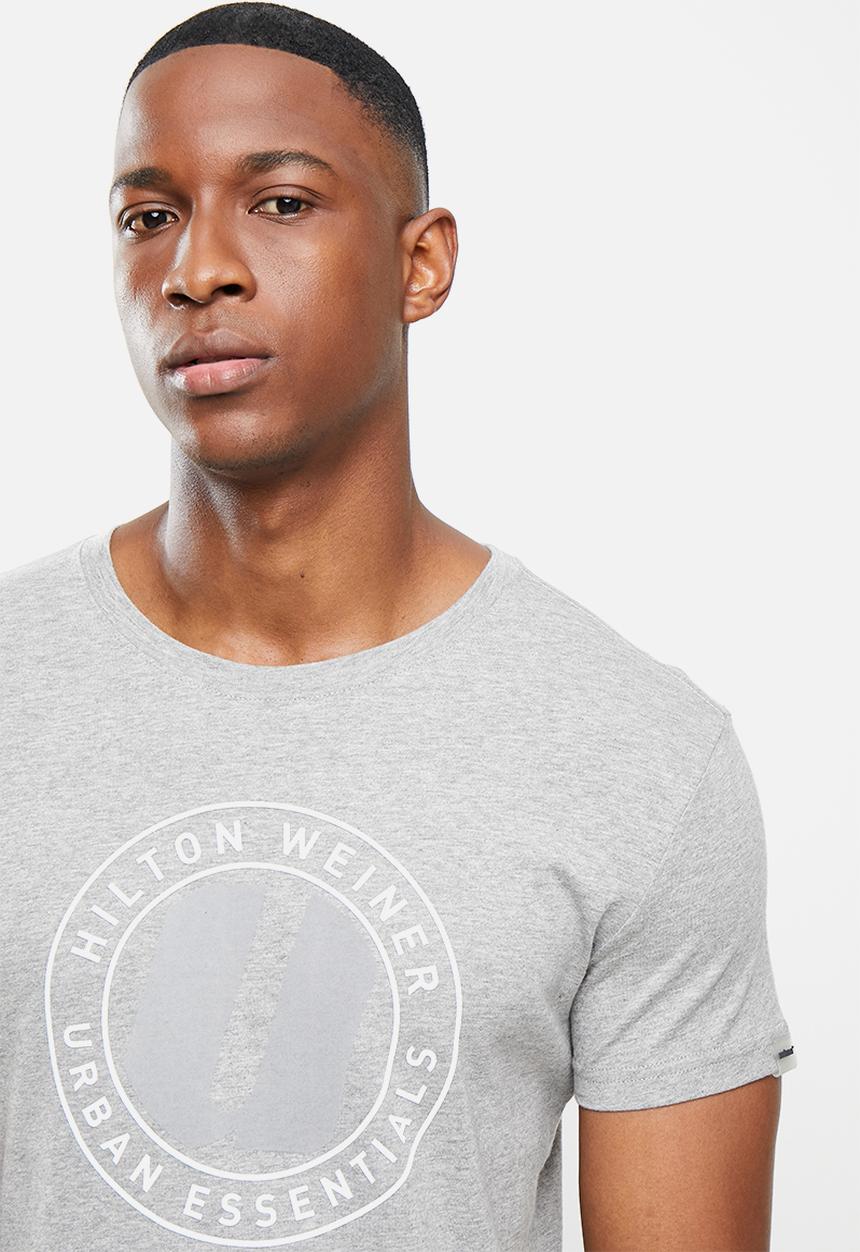 urban° - Urban printed short sleeve t-shirt - grey