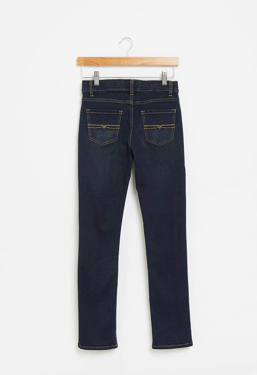 POLO - Boys pjc kai distressed slim fit jean - dark blue 