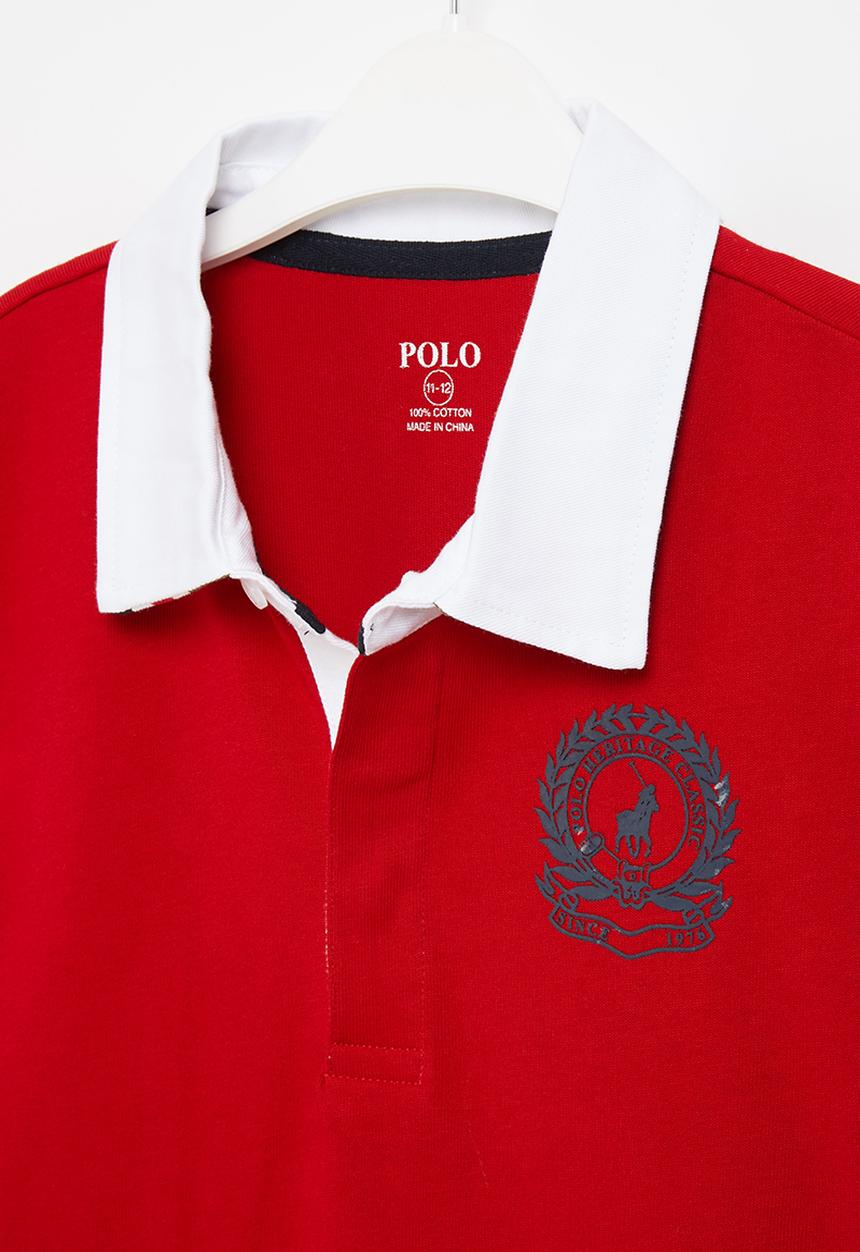 POLO - Boys lucas short sleeve golfer - red