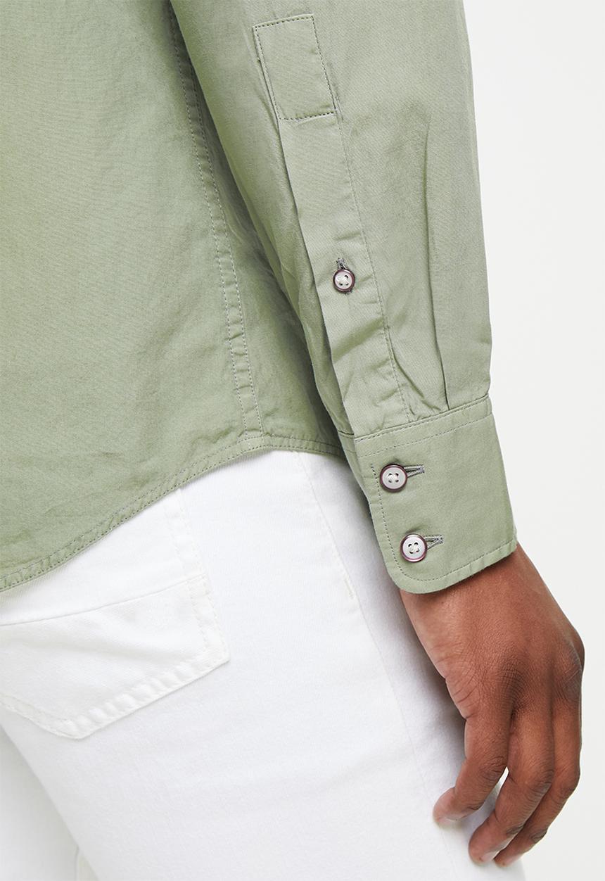 POLO - Jason long sleeve signature shirt - khaki
