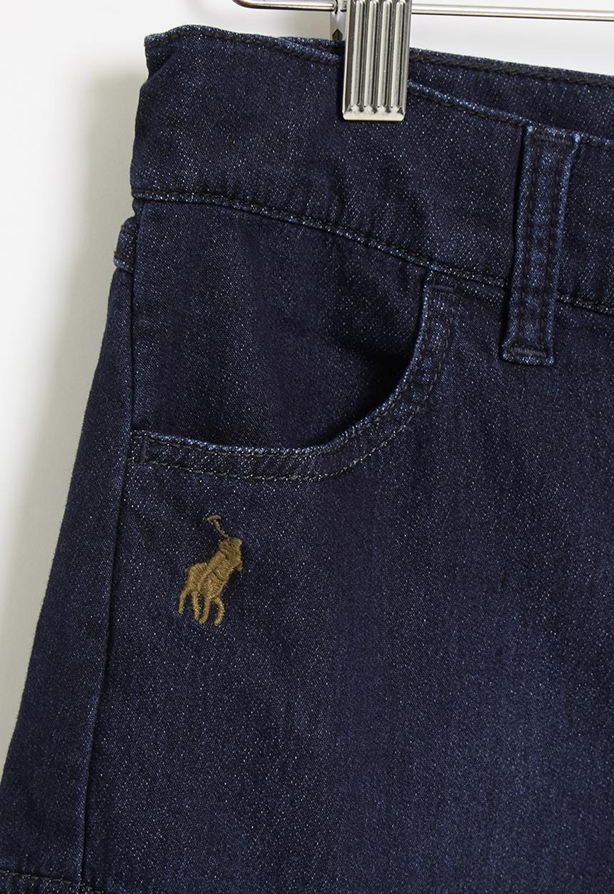 POLO - Boys pjc connor utility denim short - dark blue 