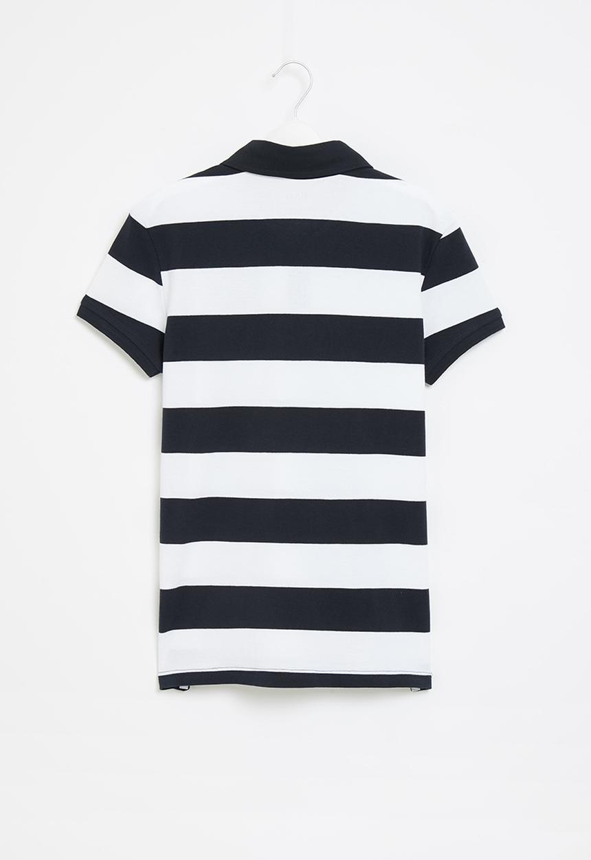 POLO - Boys robert striped golfer - navy