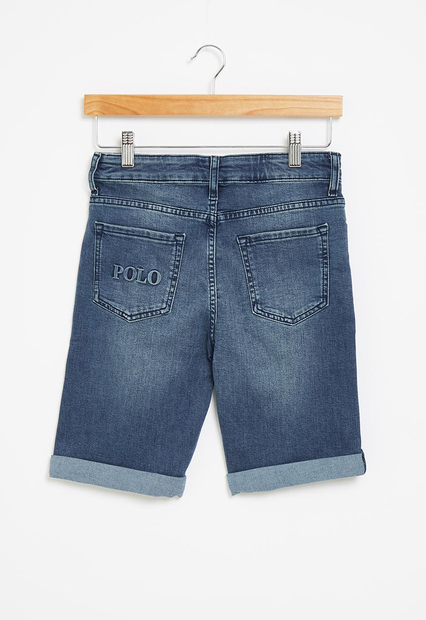 POLO - Boys pjc jake denim short - medium wash